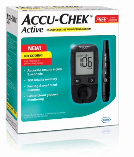 [ROCHE_AC_ACTIVE_METER] Accu-Chek Active Meter (10 strips free)